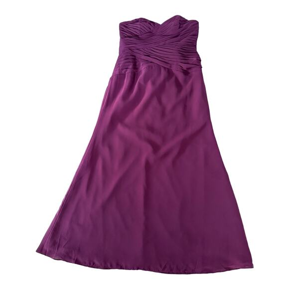 NWT Alfred Angelo 7381L Sweetheart Bridesmaid Dress in Mahogany size 18 - Picture 3 of 12